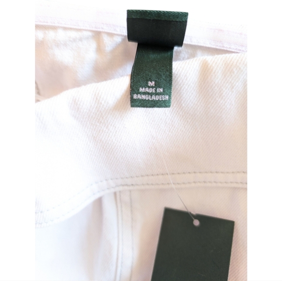 NWT Wild Fable White Denim Strapless Corset Top - Size M - Picture 7 of 11